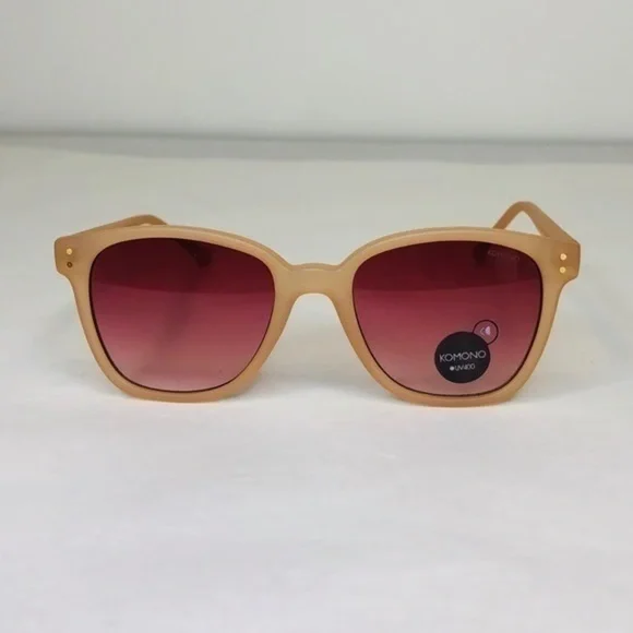 KOMONO Renee Sunglasses NEW Rose Blush Pink Cream UV400 KOMONO Sunglasses Renee Rose Blush - Tan Pink NEW | eBay main image 2